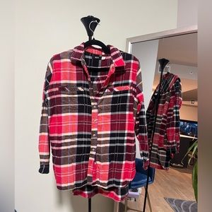 BDG Flannel Oversized Shirt - XS